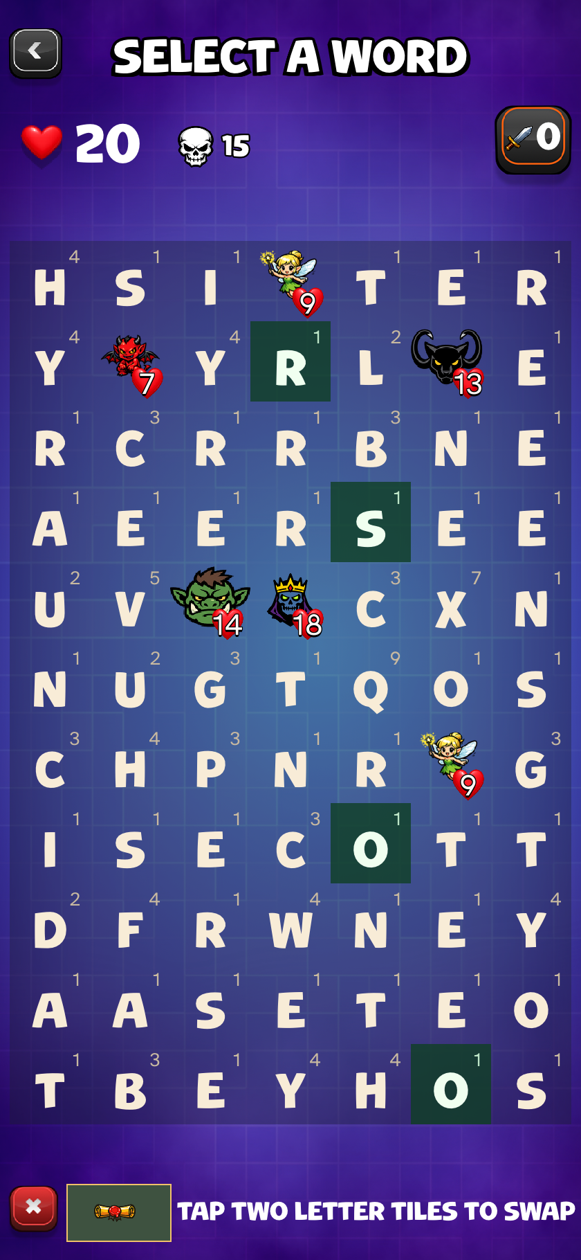 Use items like tile swap to gain the upper hand